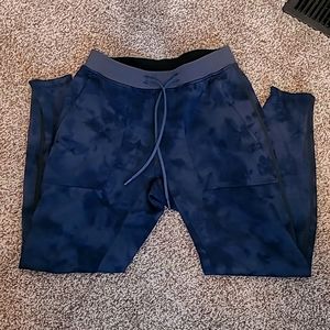 Men's Lululemon Blue/Black Joggers - Size Medium